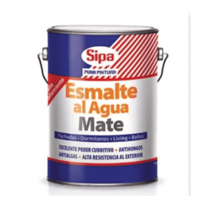 Esmalte al agua, Mate, Sipa, 1 galón
