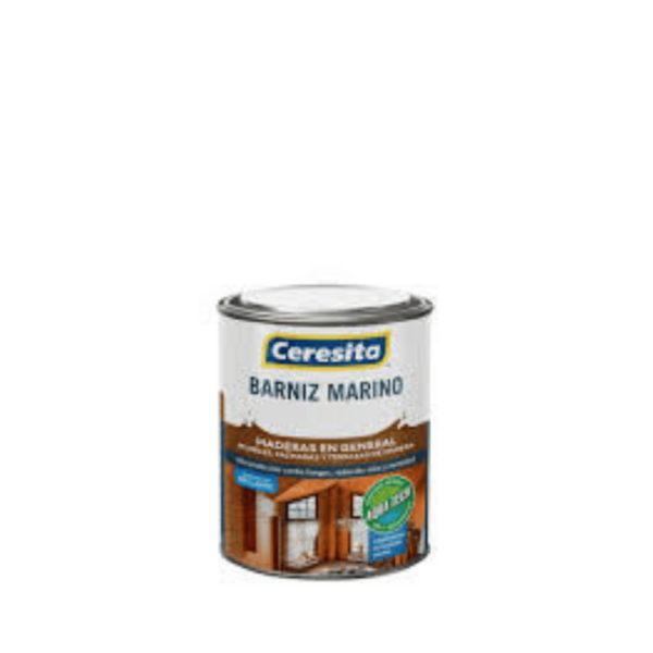 Para maderas, Barniz Marino, Ceresita, ¼ galón. (Brillante)