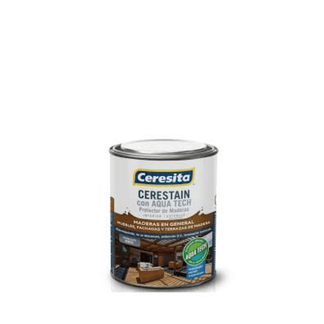 Para Maderas, Stain Cerestain Aquatech, Ceresita, ¼ galón